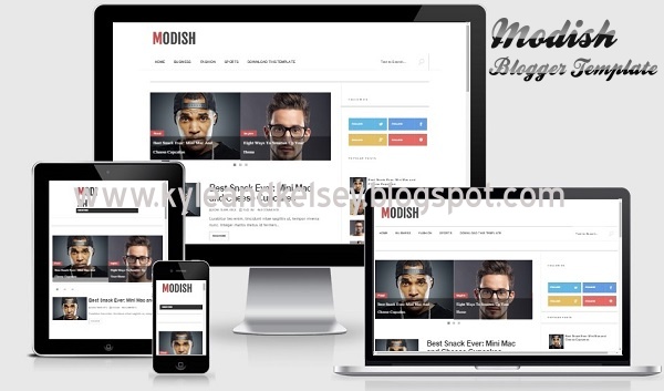 Modish Responsive Blogger Template By Sora Template