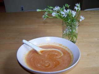 soup and flowers