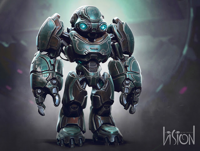Robot sci-fi art artwork | Futuristic robot