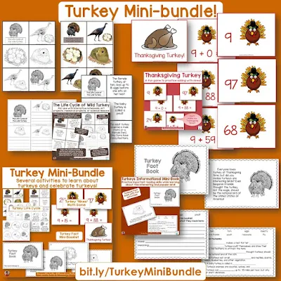 Don't be a turkey! My students LOVE this turkey themed game for practicing the +9 trick! There's a freebie so you can try it out!