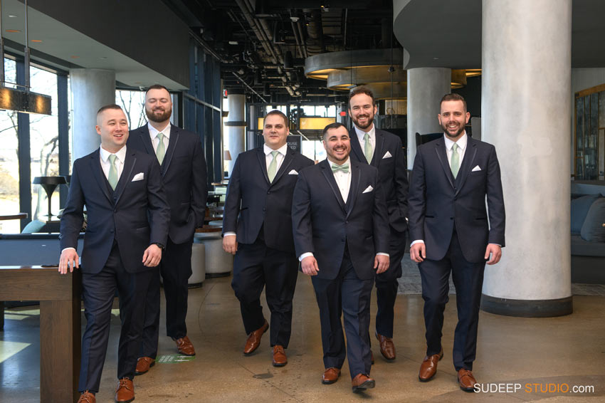 Toledo Wedding Downtown Groomsmen by SudeepStudio.com Ann Arbor Toledo Wedding Photographer