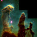 Gas Pillars in the Eagle Nebula (M16): Pillars of Creation in a Star-Forming Region