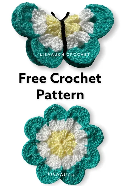 crochet butterfly easy pattern FREE