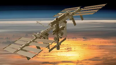 The International Space Station CGI rendering you can't tell the difference between real or CGI.