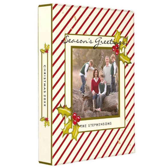 Custom Christmas photo binder