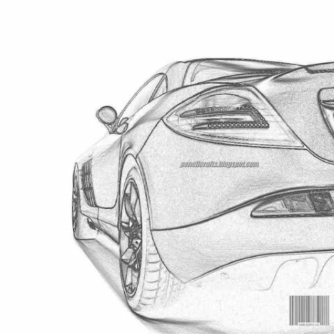 Here is a Lamborghini Car Drawing Sketch.