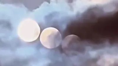 3 Moon's filmed during solar eclipse April 2023.