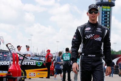 Kyle Benjamin in his No. 20 Hisense Toyota Takes Xfinity Pole