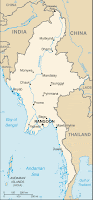 Map of Burma, CIA factbook