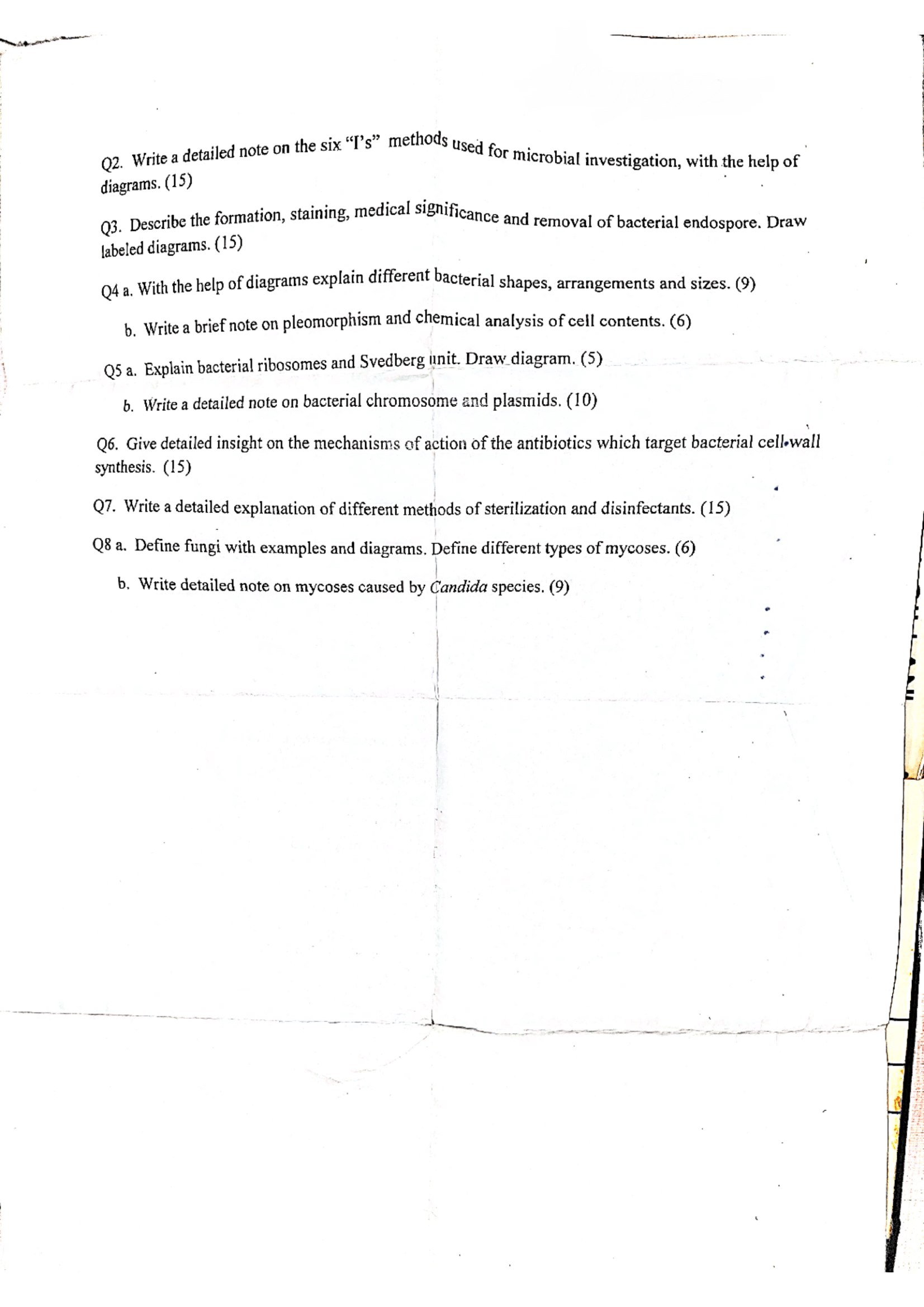 AIOU - Fundamentals of Microbiology 4403 Autumn 2018