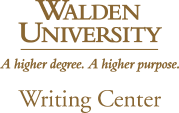 Walden University Writing Center logo