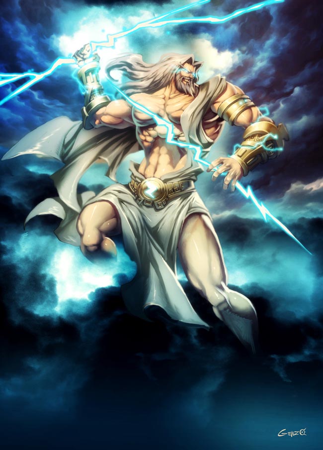 zeus greek god. Zeus was viewed as a king who