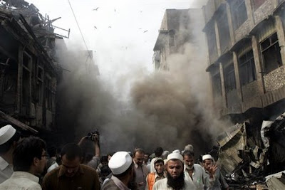 Explosion in Karachi house