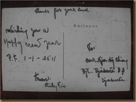 Kartu pos Grace Kelly New Year 2511 - balik