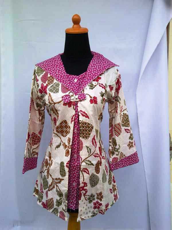 39 Koleksi Baju Batik Wanita Modern Trendy 2019 Model 