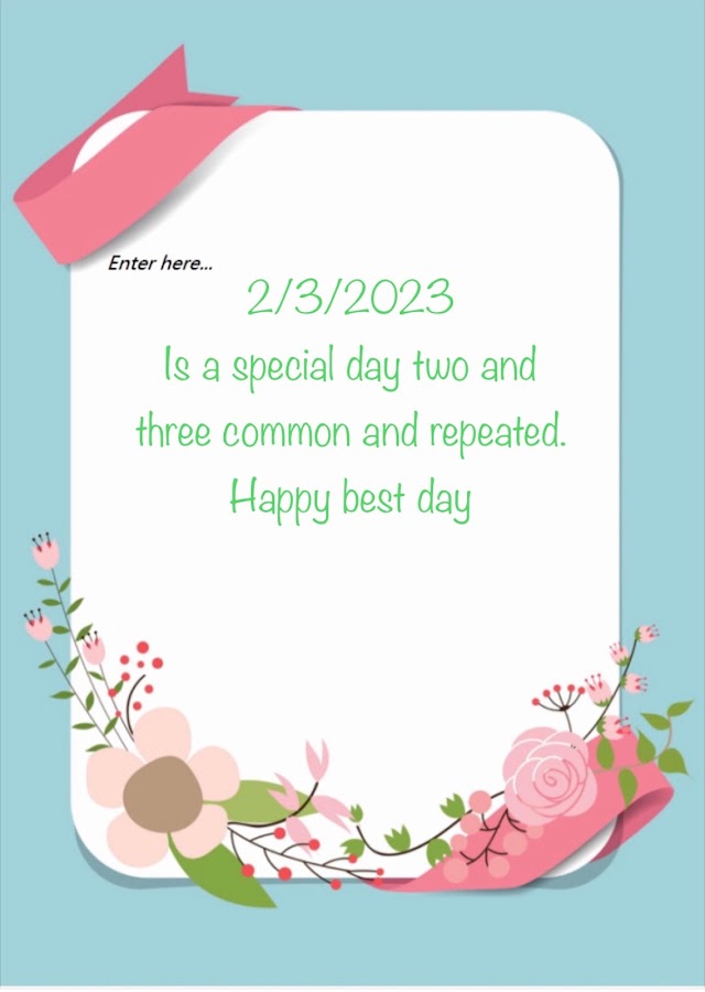 A special day 
