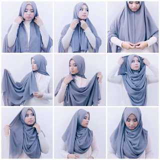 Tutorial Cara Hijab Pashmina Gambar