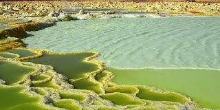 "Kawah Hijau Dallol, Ethiopia"