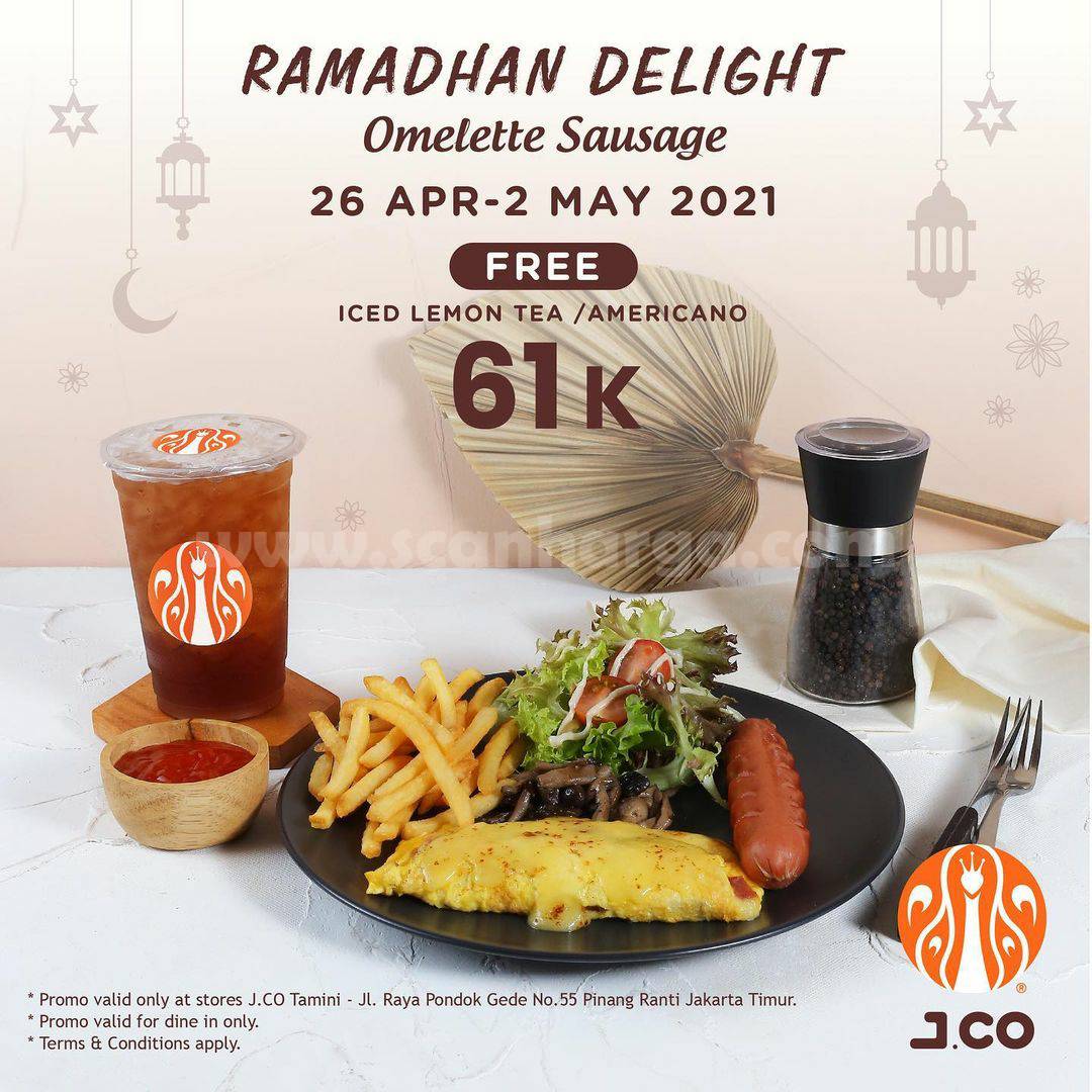 JCO Ramadhan Delight! Promo Paket Omelette Sausage harga hanya Rp21.000