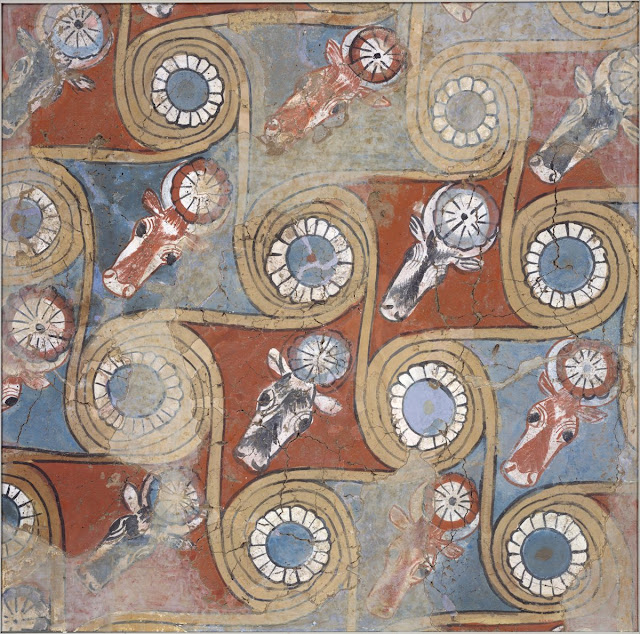 Ceiling painting from the palace of Amenhotep III