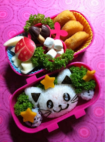 kitty cat lunch, ねこ弁当