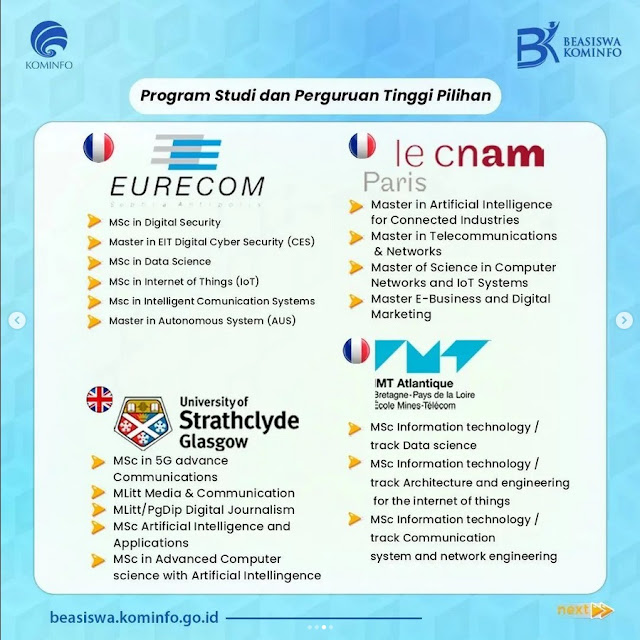 Program Beasiswa S2 Luar Negeri Kementerian Kominfo 2024 resmi dibuka