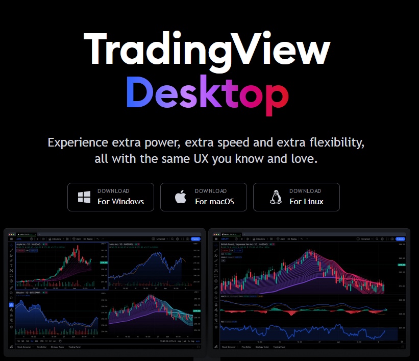 TradingView Desktop for Windows macOS Linux