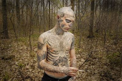 Tattooed Zombie Boy