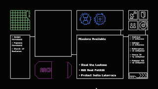 tela no jogo demonstrando o glitch nas caixas da interface