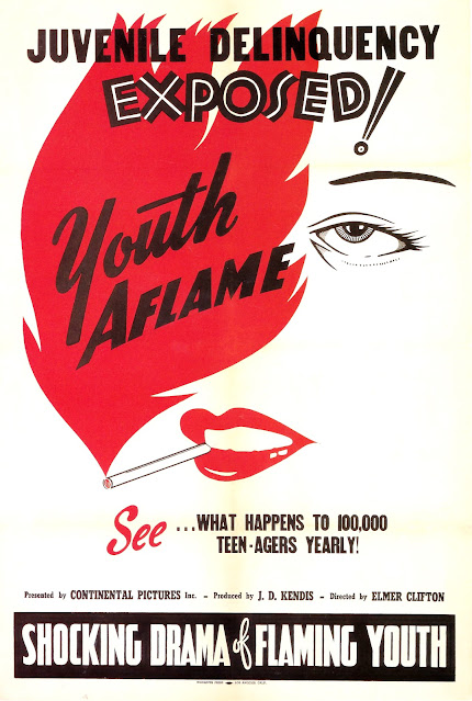 YOUTH AFLAME. Cartel One Sheet: 69 x 104 cms. Estados Unidos. Youth Aflame. 1944. Estados Unidos. Dirección: Elmer Clifton. Reparto: Joy Reese, Warren Burr, Kay Morley, Michael Owen, Rod Rogers, Edwin Brian, Julie Duncan, Sheila Roberts, Ed Cassidy, Mary Arden, Duke Johnson, Johnny Duncan, Lindsay Bourquin.