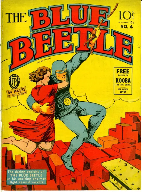 blue beetle early comic cover
