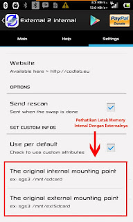 Cara Merubah Penyimpanan Dari Memory Internal Menjadi Eksternal