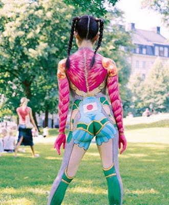 Picture Body Painting koi 