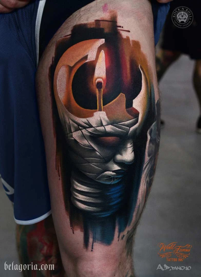 imagen de un tatuaje artistico espectacular