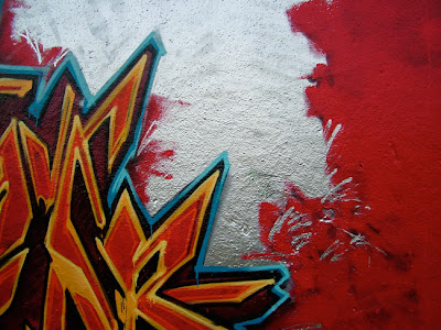 blood, graffiti alphabets