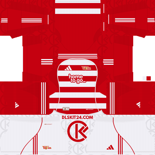 Union Berlin DLS Kits 2025-2026 Adidas - Dream League Soccer Kits 2026 (Home)