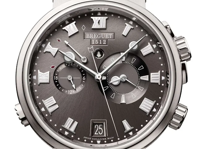 The dial of the Breguet Marine Alarme Musicale 5547