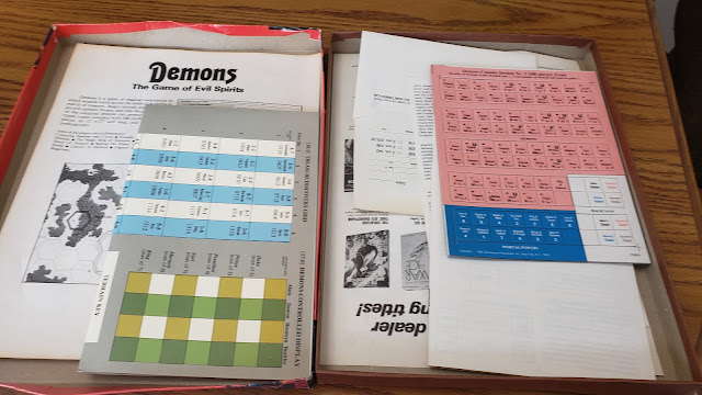 Contents of the SPI Demons boxed game