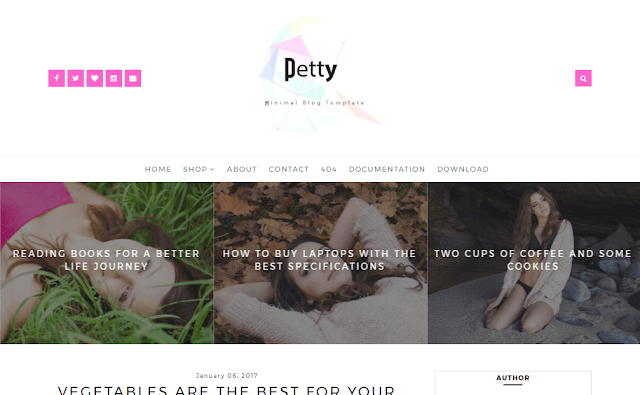 Petty blogger template