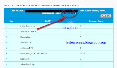 cara generate prefill dapodik 2017 2018 2019