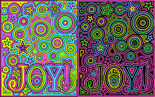 Joy coloring page example