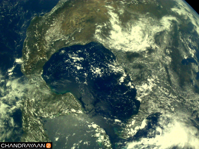 Earth picture shared by ISRO, Earth picture Chandrayaan 2, India, & More, Misc. Talkies, chandrayaan 2, india ISRO shares earth picture clicked by Chandrayaan 2 mission, chandrayaan 2 images, chandrayaan earth pictures, chandrayaan satellite pictures