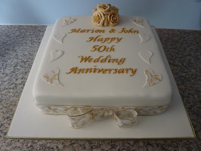 50th Wedding Anniversary Cakes