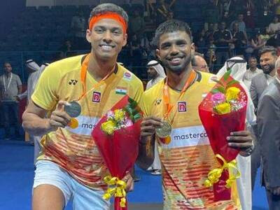India's Satwik-Chirag duo won the men's doubles event at the Asian Badminton Championships.