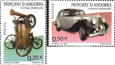 transpress nz: Andorra car stamps