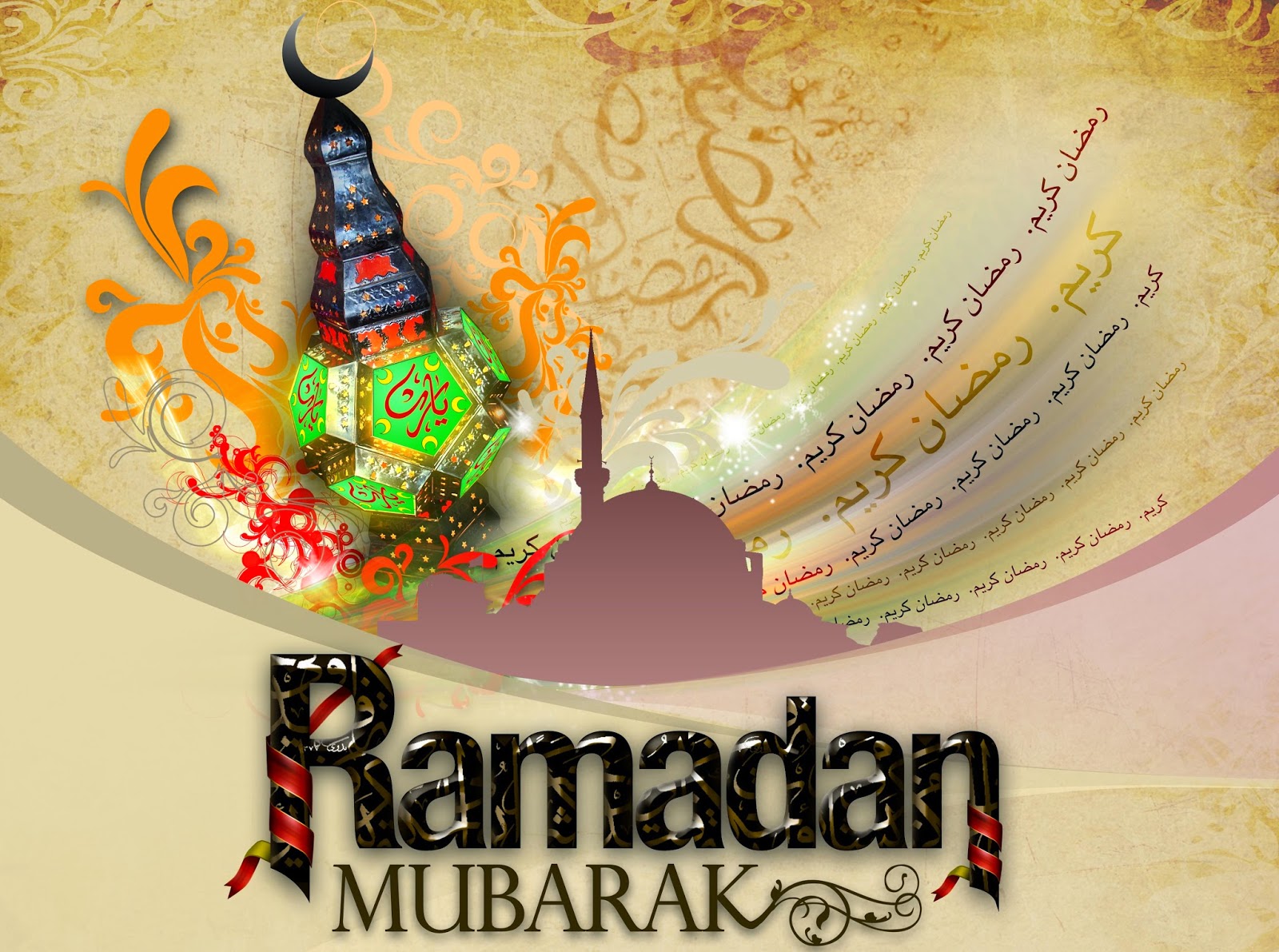 10 WALLPAPER RAMADHAN MUBAROK KEREN Gambar Kartun Lucu Dan