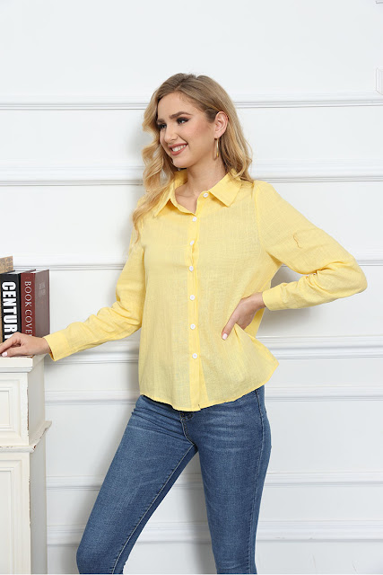 Leisure White Yellow Shirts Button Lapel Cardigan Top Lady Loose Long Sleeve Oversized Shirt Womens Blouses Autumn Blusas Mujer New-online-buy-Sell-best-Price-Fashion-ladies-girls-Brand-High Quality-AliexpressForSaleServices #womenShirt #whiteShirt #YellowShirt #Topshirt #Ladyshirt #Looseshirt #Longshirt #Oversizedshirt #Blousesshirt #Blusasshirt #Buttonshirt #Cardiganshirt #shirt #Fashionshirt #Brandshirt