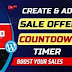 How to Create Countdown To Display Your Discount Offer in WordPress Website