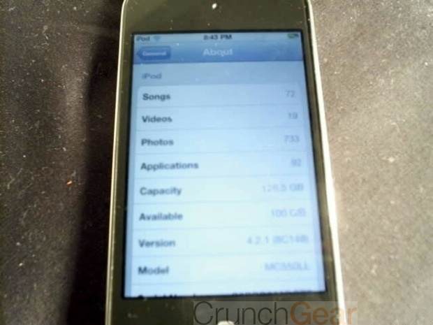 iPod Touch 5G Leaked - 128 GB