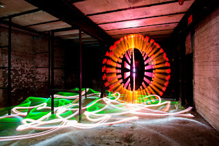 Lightpainting Lichtkunstfotografie Light Art Zeche Zollern Dortmund